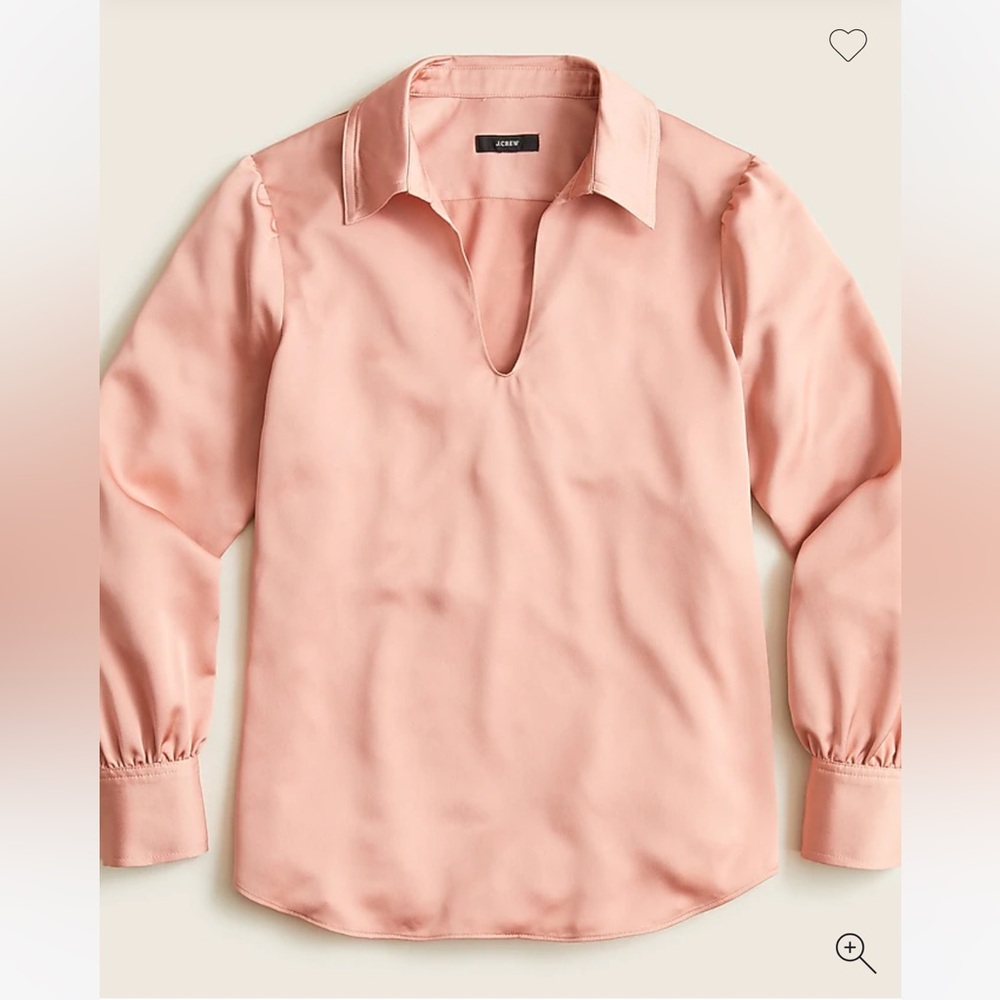 J. Crew Soft Pink Long Sleeve Top
